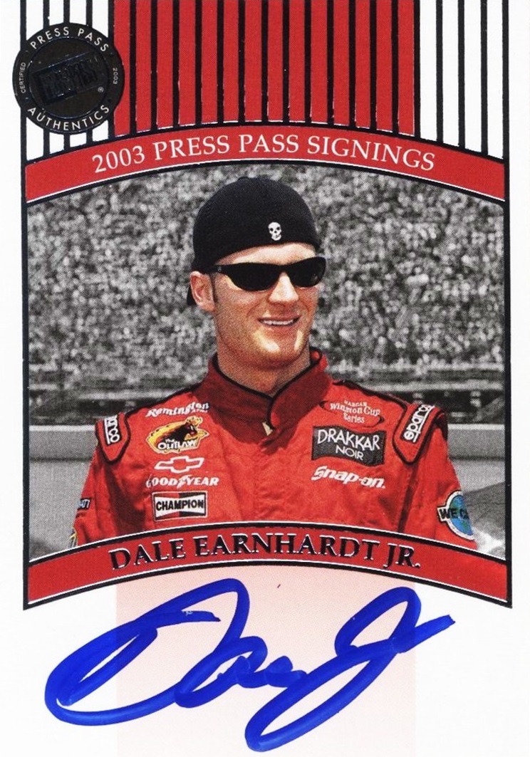 2003 Press Pass Signings Dale Earnhardt Jr  (1)
